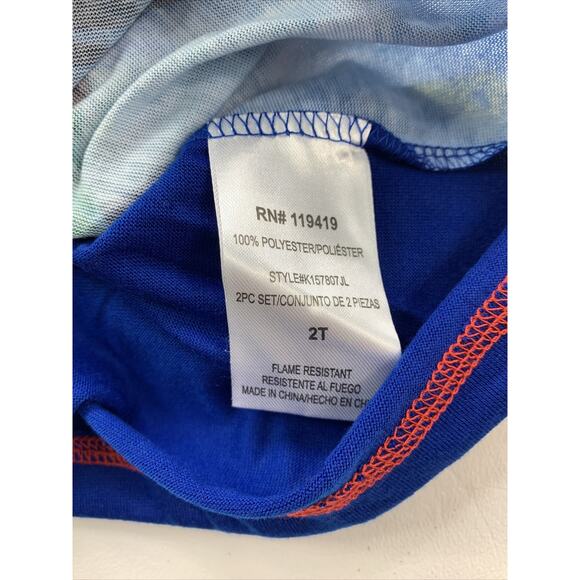 Justice League Toddler 2T Batman Superman Flame Resistant 2 Piece Pajamas NWT - Picture 10 of 12